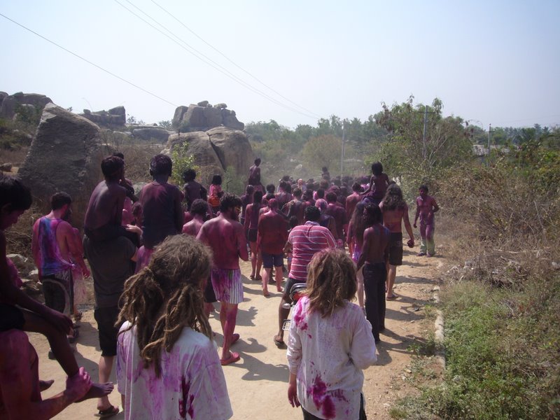 India 2010 - Hampi - Virupapur Gaddi - Holi Festival